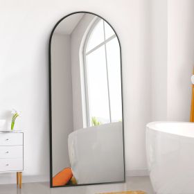 Dolonm 65x22 Inch Arch Full Length Mirror, Modern Design Standing Floor Mirror, Full Body Mirror for Living Room, Bedroom, Bathroom, Cloakroom