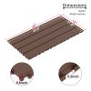 2FT Patio Deck Tiles, DIY Module Interlocking Decking Tiles Floor Tile