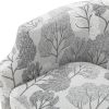 Isabelle Swivel Glider Barrel Chair - Gray Floral