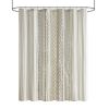 Cotton Printed Shower Curtain with Chenille