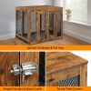 Furniture Dog Crate with Tray for Large Dogs, Indoor Aesthetic Puppy Kennel Pet House Dog Cage with Door