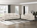 Modern Living Room Furniture Beige Armless Chair with Storage Corduroy Fabric Upholstery 1pc Modular Armless Chair