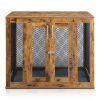 Furniture Dog Crate with Tray for Large Dogs, Indoor Aesthetic Puppy Kennel Pet House Dog Cage with Door