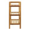 Oceanstar 3-Tier Bamboo Shoe Rack, Natural