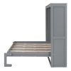 Full Size Murphy Bed Wall Bed,Gray