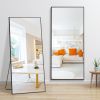 Dolonm 64x21 Inch Full Length Mirror, Aluminum Alloy Frame Floor Mirror, Large Mirror Free-Standing Hanging or Leaning