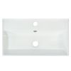 21.6" white Bathroom vanity, Combo Cabinet, Bathroom Storage Cabinet, Single Ceramic Sink, Left side storage