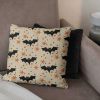 Flying Bats Throw Pillow 18X18 Inches