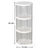 360¬∞ Rotating Bookshelf, Small Corner Bookcase with Small Footprint, 3 Tier Floor Standing Bookcasefor Kids&Adults