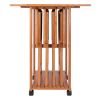 Sophia 5-Pc Snack Table Set; Drop Leaf Top; Teak