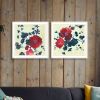 Trendy Decor 4U "Japanese Blossoms I" Framed Wall Art for Living Room, Wall Art Print for Home Decor, Bedroom Wall Art by JG Studio