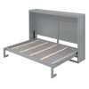 Full Size Murphy Bed Wall Bed,Gray