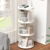 360¬∞ Rotating Bookshelf, Small Corner Bookcase with Small Footprint, 3 Tier Floor Standing Bookcasefor Kids&Adults