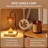 LONGRV Candle Warmer Lamp, Candle Lamp Wax Warmer with 2 Bulbs, Timer & Dimmer 3-Levels, Fits Cup Jar Candle, Candle Top Melting