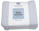 Resort Collection Soft Bath Towels 4 Pack White 28x55 inch Luxury Hotel Plush Absorbent Cotton Bath Towel Large