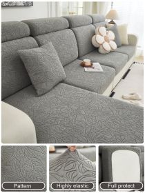 1 Pc Sofa Cover Universal Elastic Cover All Inclusive Sofa Cushion Lazy Cushion All Season Cushion Sofa Cover (Color: Dark Gray, size: 2-person seat)