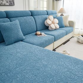 1 Pc Sofa Cover Universal Elastic Cover All Inclusive Sofa Cushion Lazy Cushion All Season Cushion Sofa Cover (Color: Blue, size: Single seat)