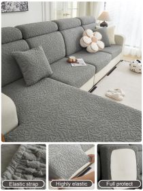 1 Pc Sofa Cover, All Inclusive, All Season Universal Seat Cushion, Anti Cat Scratch Sofa Cover (Color: Dark Gray, size: Pillow cover)