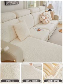 1 Pc Sofa Cover, All Inclusive Set, All Season Universal Backrest Cushion, Anti Cat Scratch Elastic (Color: Beige, size: Pillow cover)