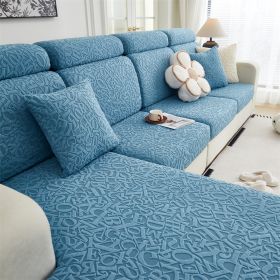 1 Pc Sofa Cover, All Inclusive, All Season Universal Seat Cushion, Anti Cat Scratch Sofa Cover (Color: Blue, size: L-shaped sofa)