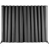 VEVOR Room Divider, 8 ft x 10 ft Portable Panel Room Divider with Wheels Curtain Divider Stand, Room Divider Privacy Screen for Office, Bedroom