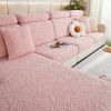 1 Pc Camellia Jacquard Velvet Elastic Leather Sofa Cover Simple All Inclusive Universal Set Four Season Universal Lazy Anti Cat Scratch Sofa Hat