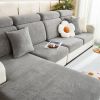 1 Pc Winter Plush Sofa Cushion, Anti Slip Seat Cushion, Thickened All Inclusive Sofa Cover, All Season Universal Fabric Sofa Towel Cover