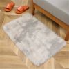 1pc, High Pile Tie-Dyed Shaggy Rug for Living Room and Bedroom - Fire Retardant, Machine Washable, Anti-Skid, Faux Fur