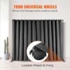 VEVOR Room Divider, 8 ft x 10 ft Portable Panel Room Divider with Wheels Curtain Divider Stand, Room Divider Privacy Screen for Office, Bedroom