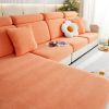 1 Pc Winter Plush Sofa Cushion, Anti Slip Seat Cushion, Thickened All Inclusive Sofa Cover, All Season Universal Fabric Sofa Towel Cover