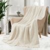 VERAMUSE 100% Cotton Blanket for Bed Weave Waffle Breathable Thin Blankets for Summer