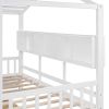 Wooden Twin Size House Bed with 2 Drawers,Kids Bed with Storage Shelf