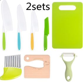 Children's Plastic Birthday Cake Stand Knife Toy Suit (Option: 8pcs set of knives 2PC)